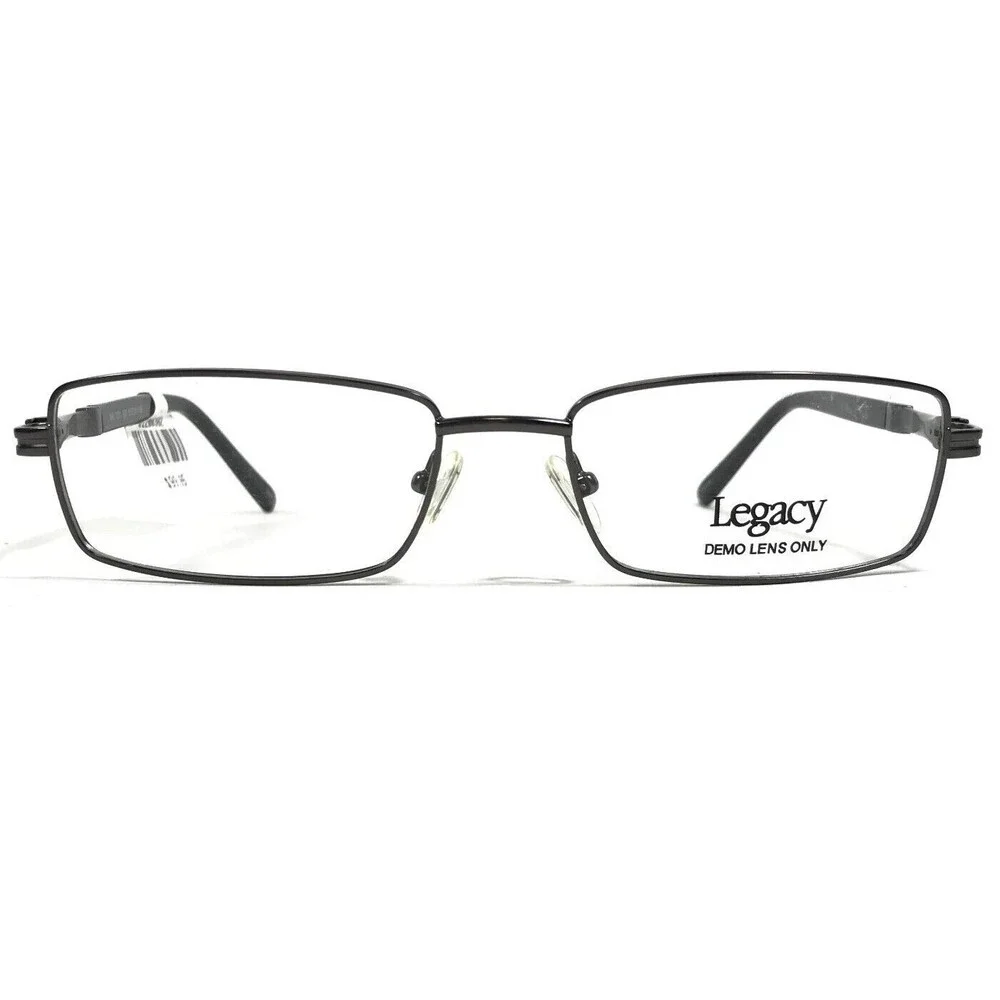 Legacy MM 1011 Eyeglasses Frames Black Gray Rectangular Full Rim 55-18-145